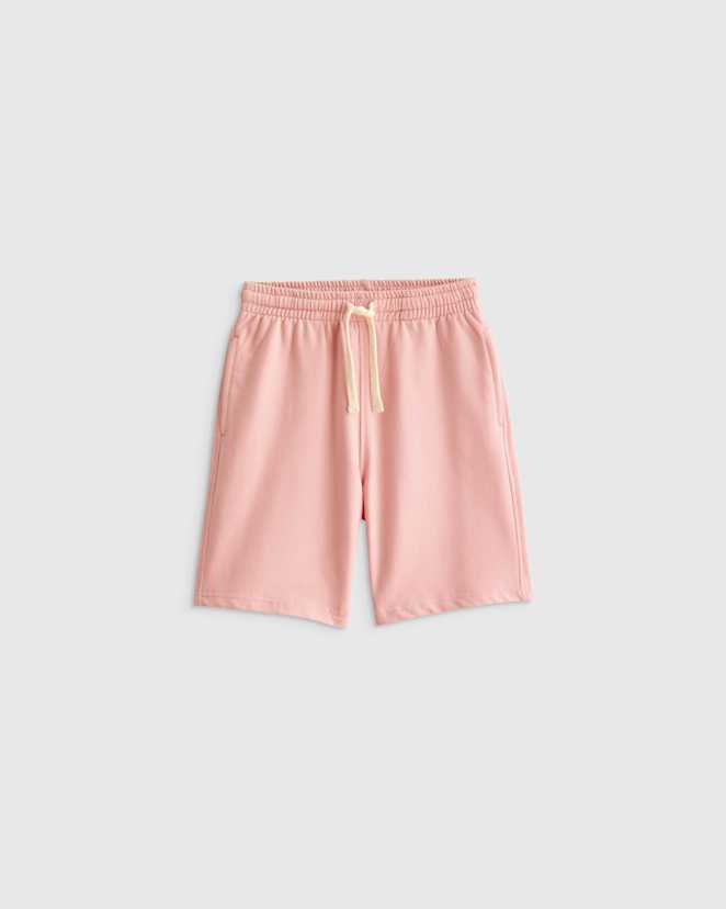Coral Pink 100% Organic Cotton French Terry Short