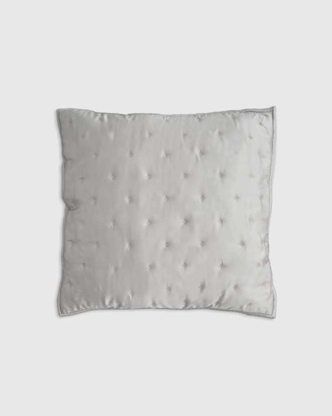 Light Grey Bamboo Dream Quilted Euro Sham