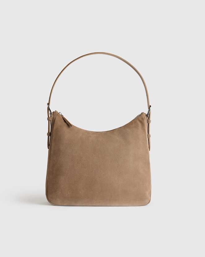 Pebble Sutton Suede Shoulder Bag