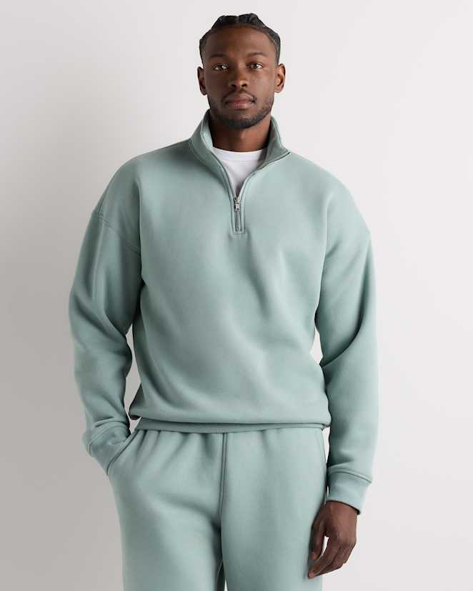 Coastal Sage Everyday Fleece Quarter-Zip Sweatshirt