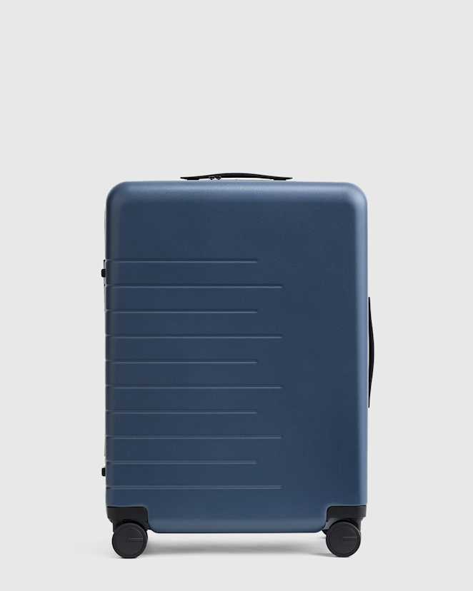 Navy Expandable Medium Check-In Suitcase