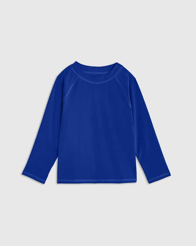Deep Blue Long Sleeve Raglan Rash Guard