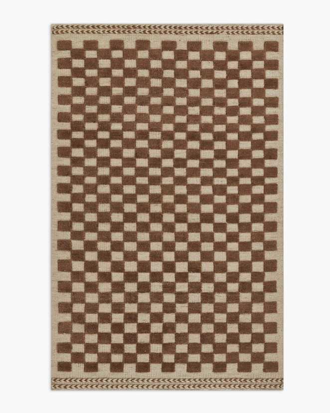 Brown Romy Handwoven Wool Rug