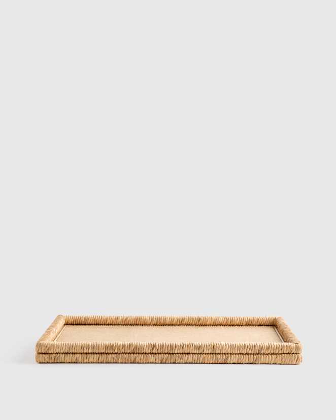 Natural Handwoven Rectangular Decorative Tray