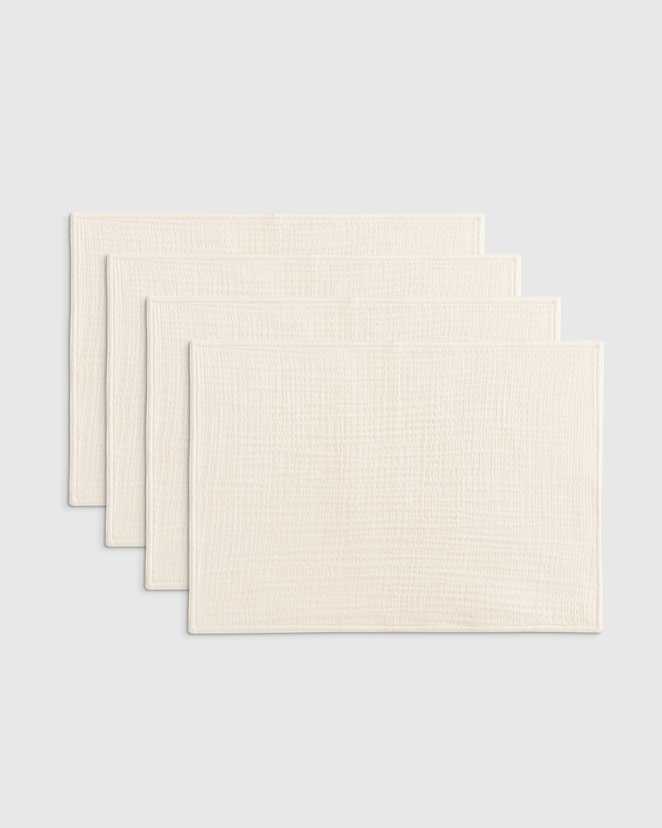 Undyed Organic Cotton Gauze Placemats