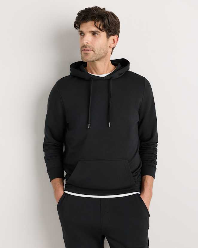 Black Supersoft Fleece Pullover Hoodie