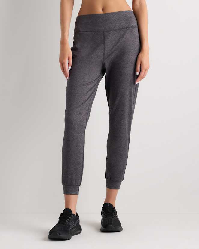 Heather Charcoal Ultra-Soft Mid-Rise Jogger