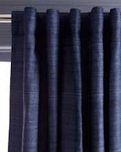 Curtains RawSilkBlackout Navy 1219