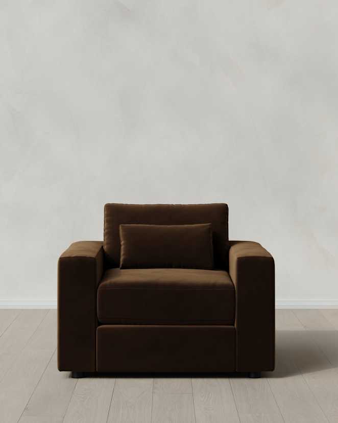 Java Ashford Deep Seat Chair and a Half in Performance Velvet