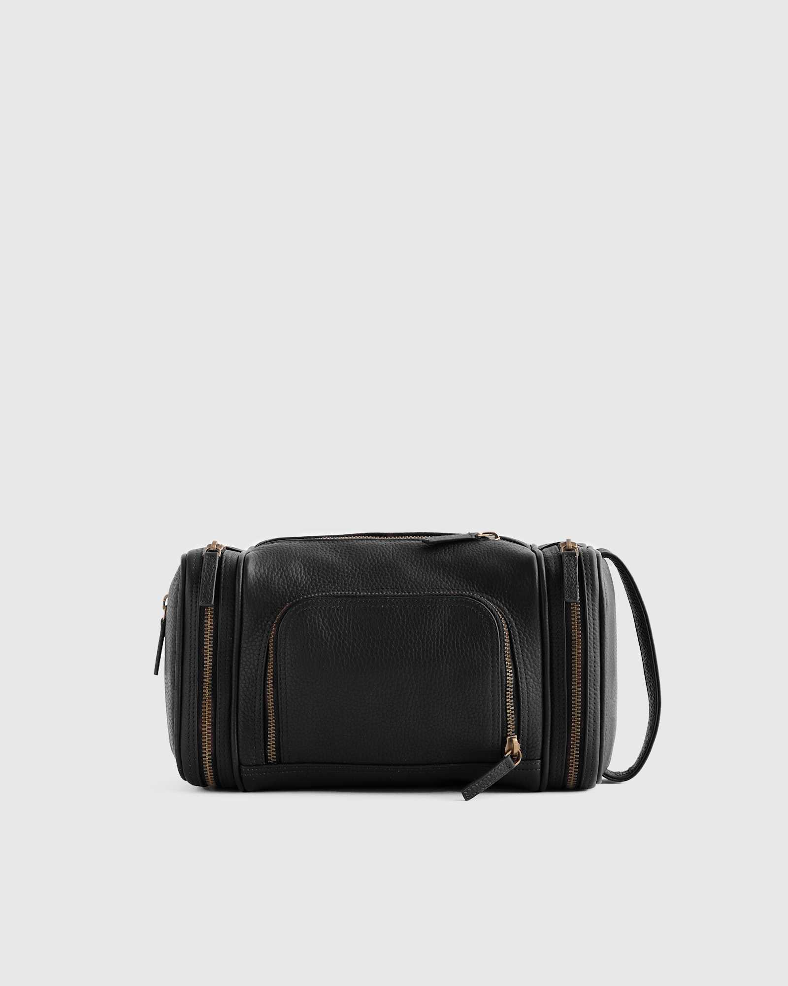 M-BAG-17-BLK 176594 black Nappa Leather Toiletry Bag