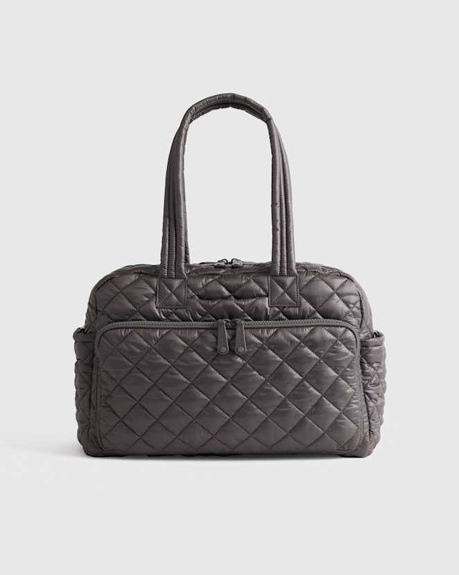 Charcoal Transit Quilted Duffle Bag