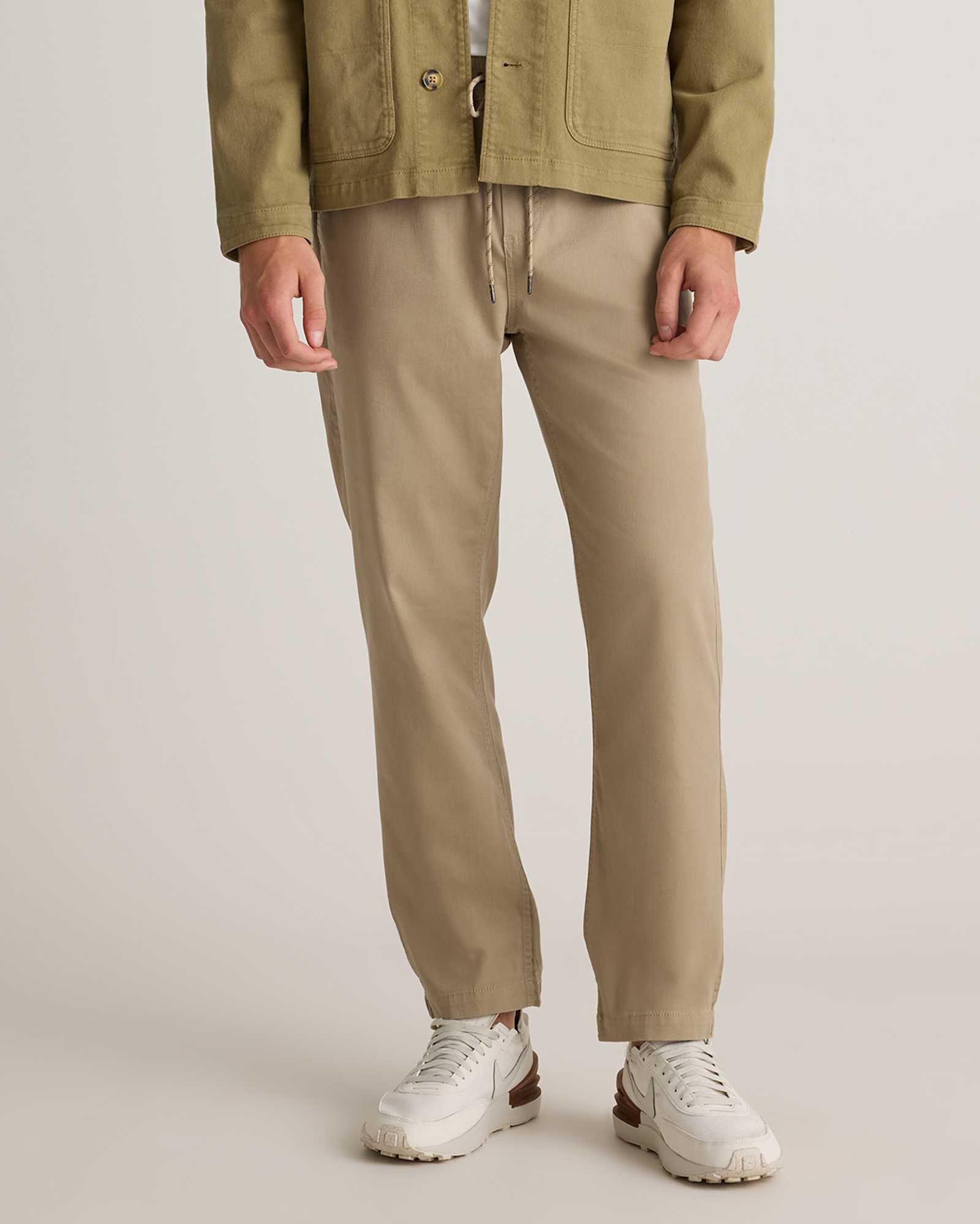 sand-dune Cotton Chino Drawstring Pants
