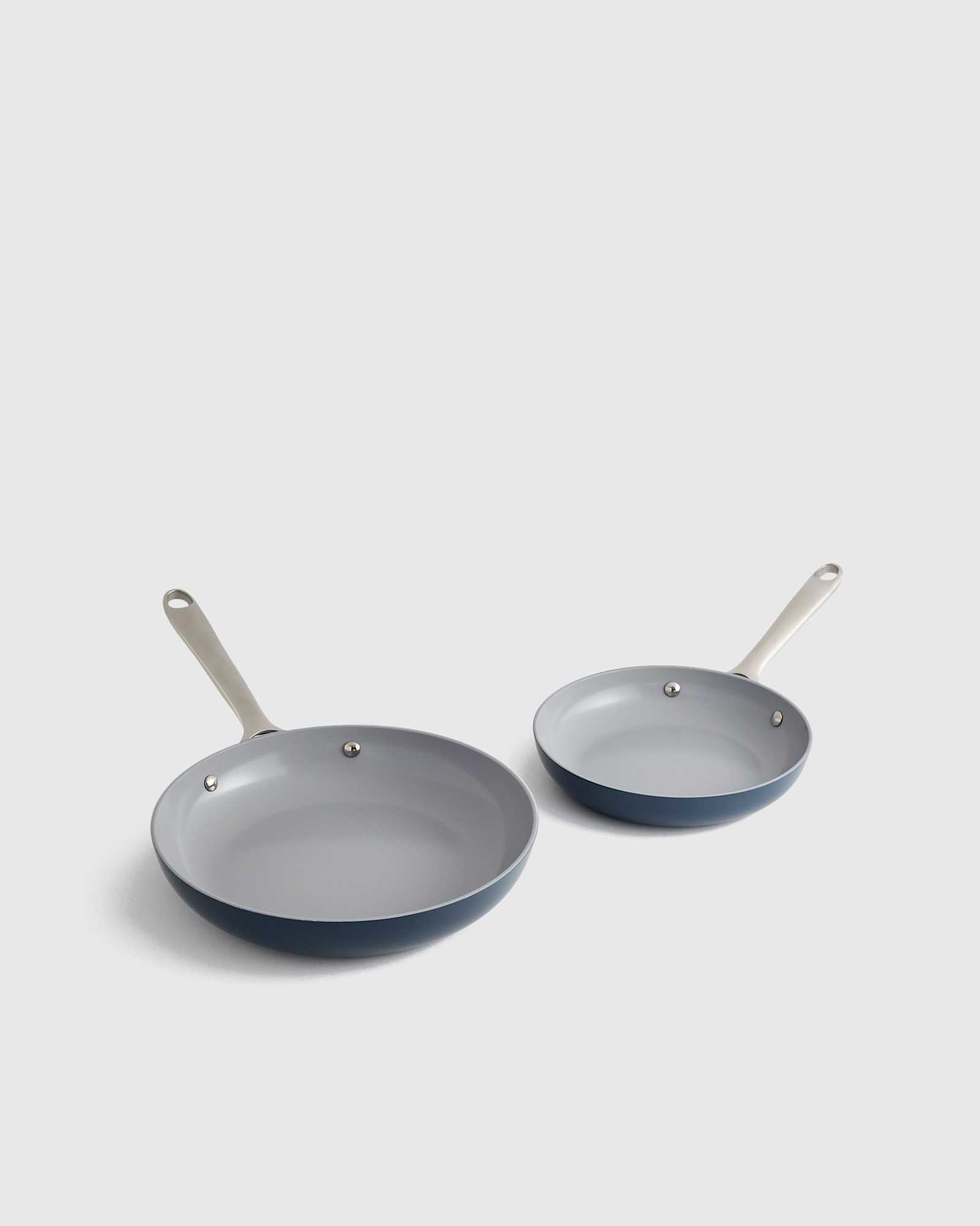 Navy Ceramic Nonstick Frying Pan Set