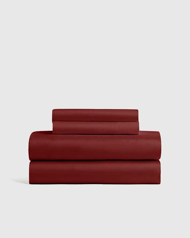 Burgundy Bamboo Sheet Set