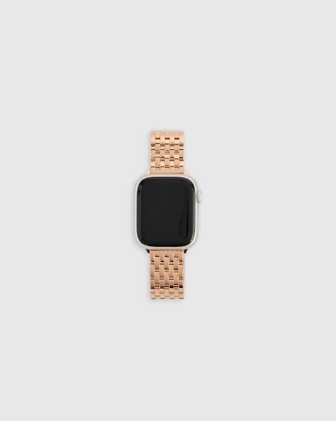 Rose Gold Stainless Steel Bracelet Smartwatch Band