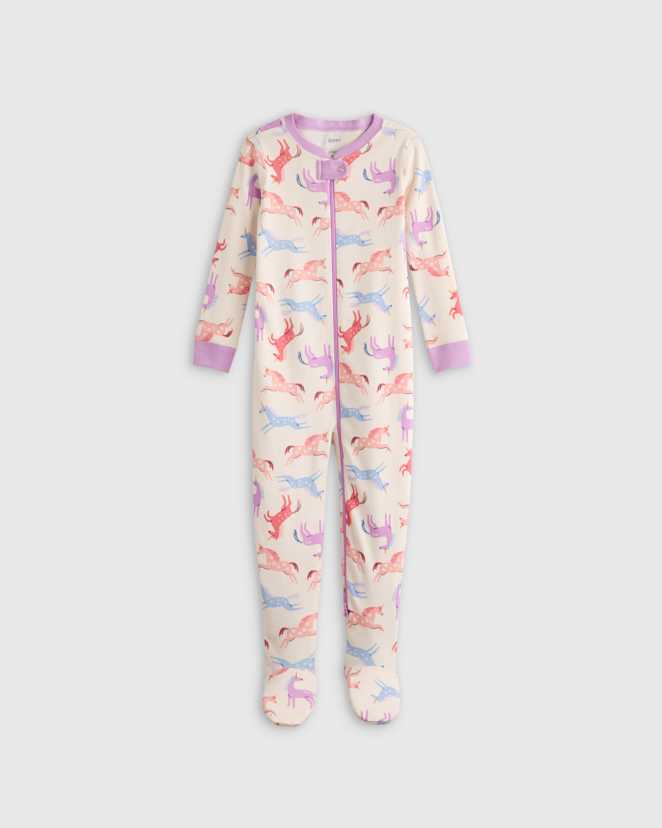 Unicorn 100% Organic Cotton Footie Pajama