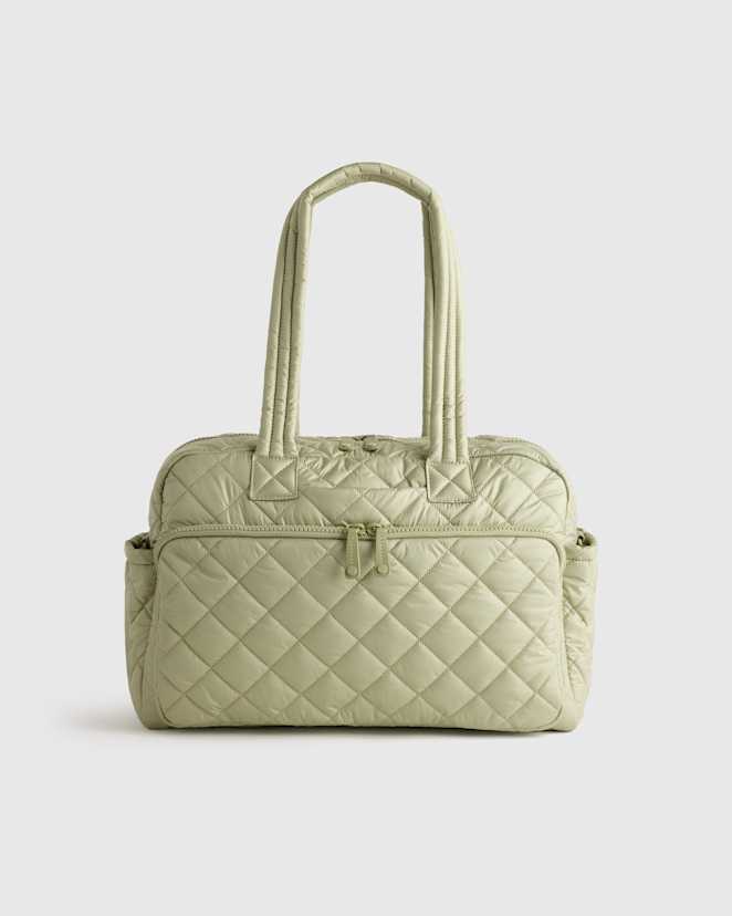 Tea Green Transit Quilted Duffle Bag