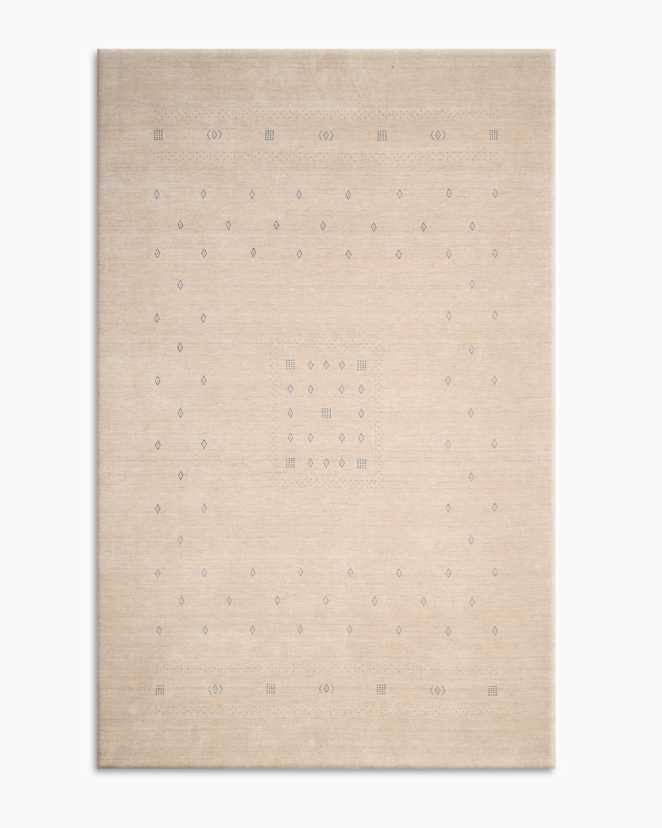 Beige Dakota Hand-Loomed Wool Rug