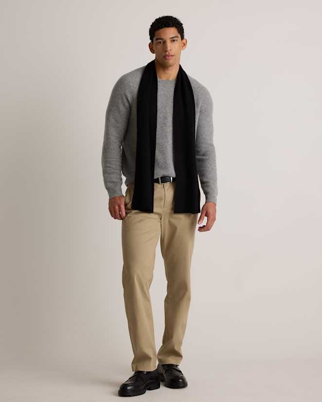 Black Mongolian Cashmere Scarf