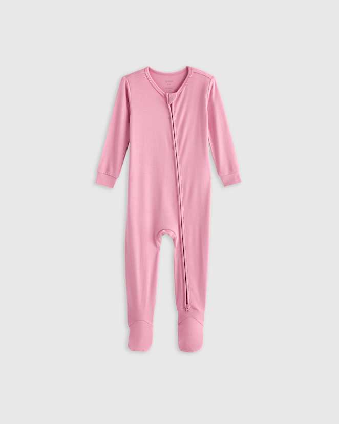 Misty Rose Bamboo Footie Pajama