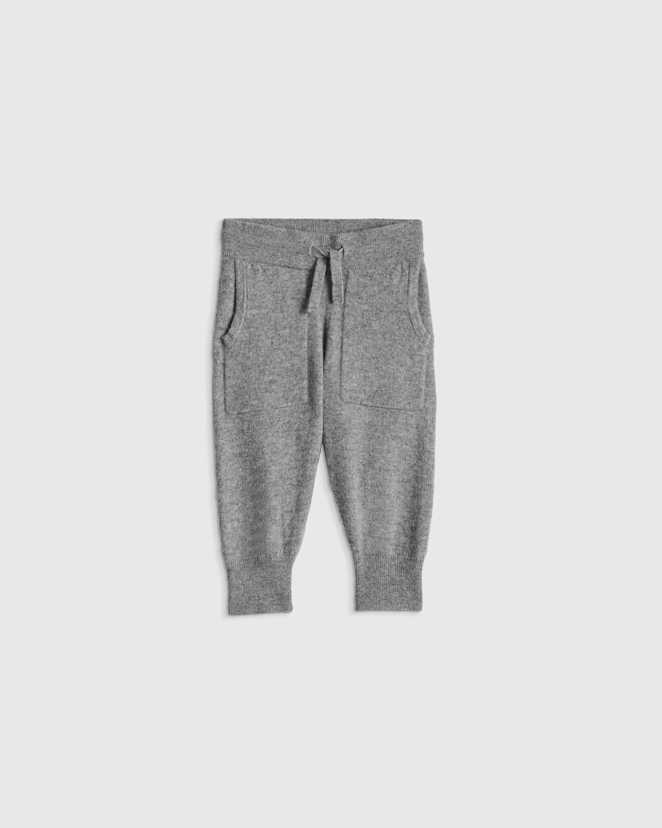 Heather Grey Washable Cashmere Jogger