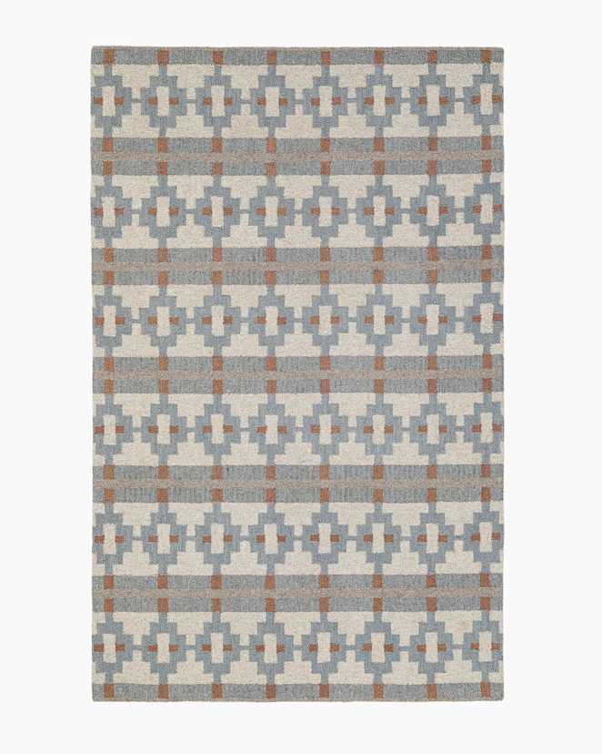 Dusty Blue Multi Palma Wool Rug