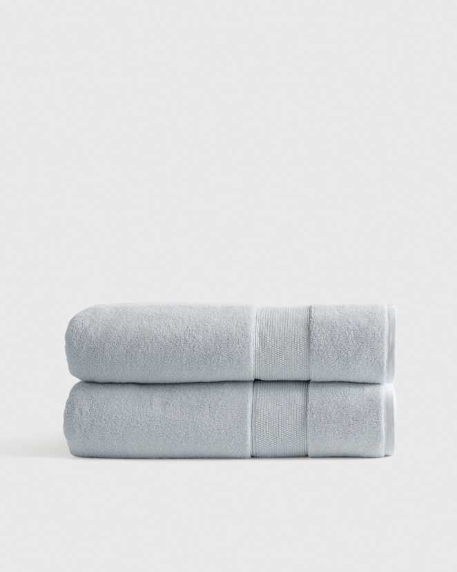 Hydrangea Classic Organic Turkish Cotton Bath Sheet (Set of 2)