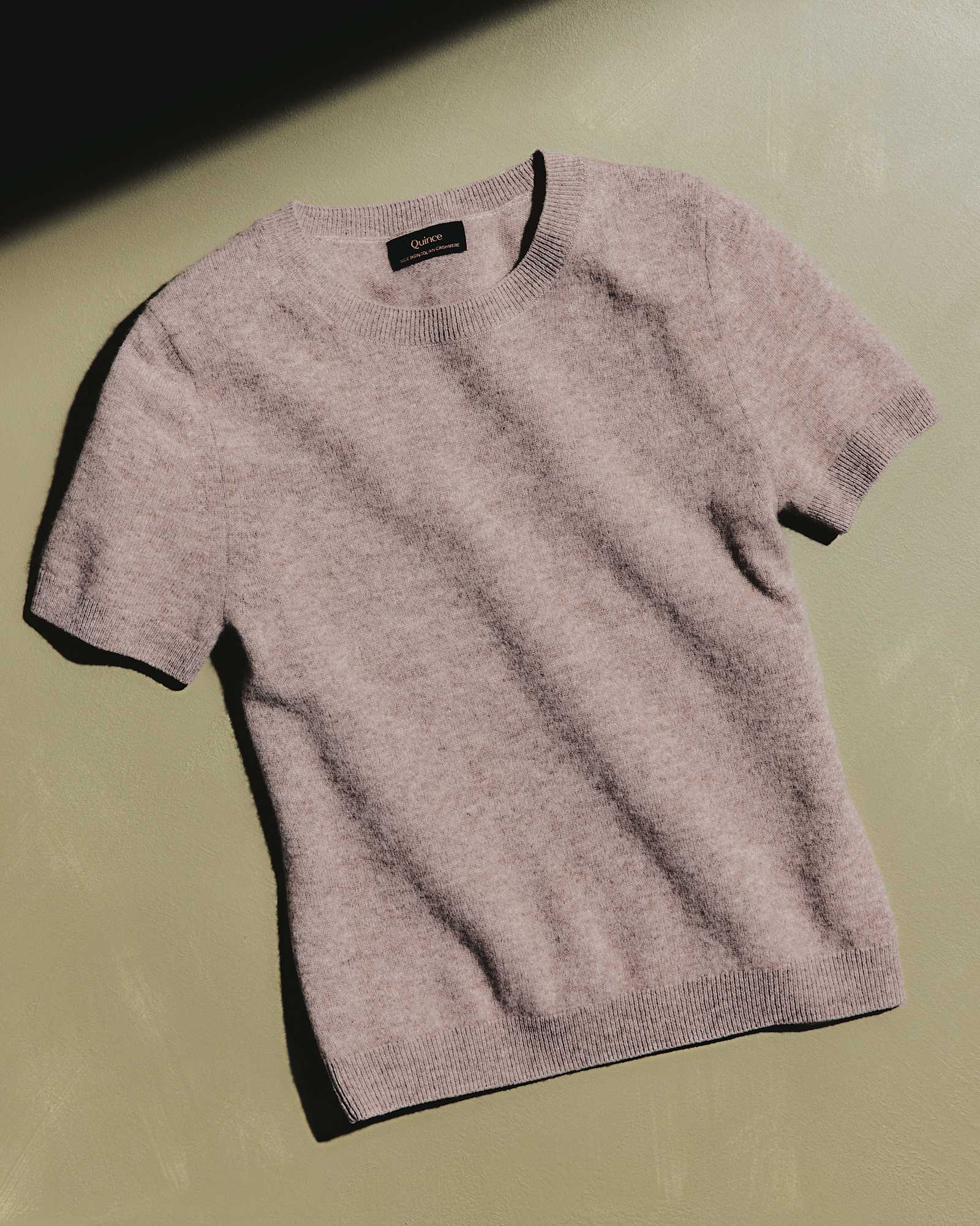 Oatmeal Mongolian Cashmere Tee