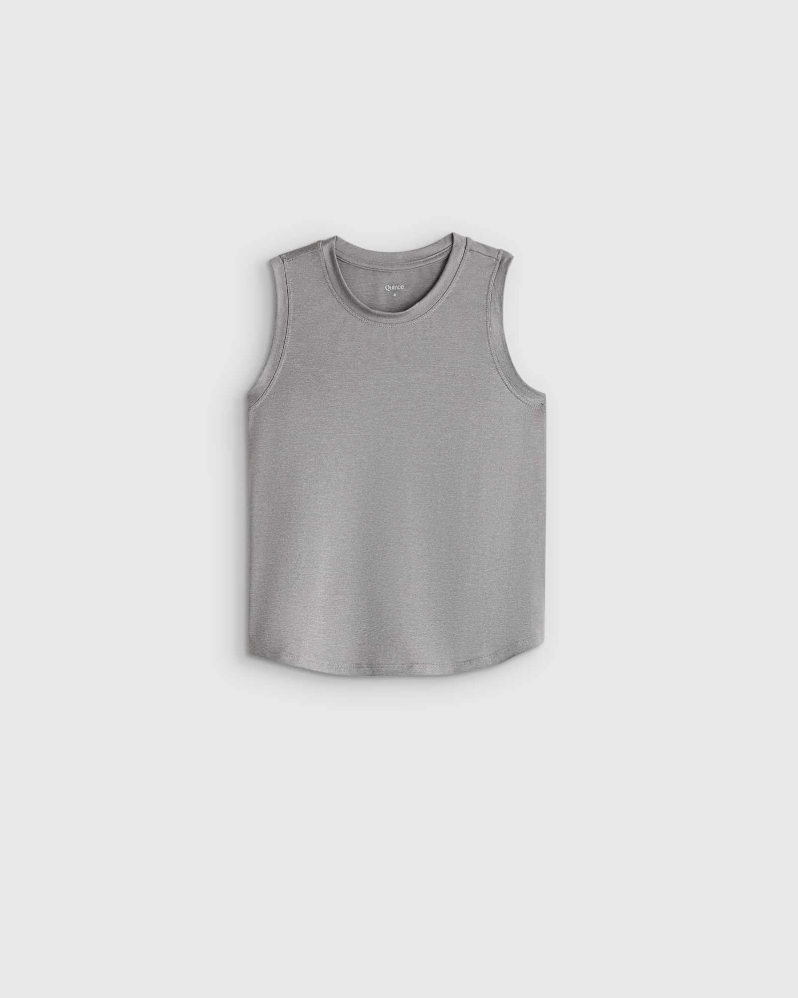 heather-grey Girls Flowknit Breeze Tank