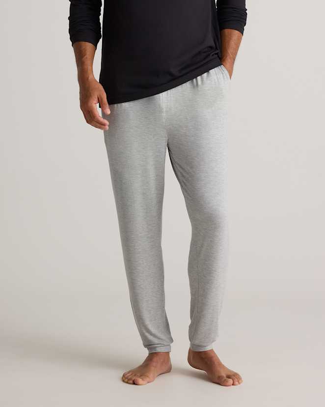 Heather Grey Bamboo Jersey Lounge Jogger