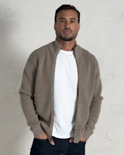 Australian Merino Wool Full Zip Sweater Multi IH 4x5 Thumbnail