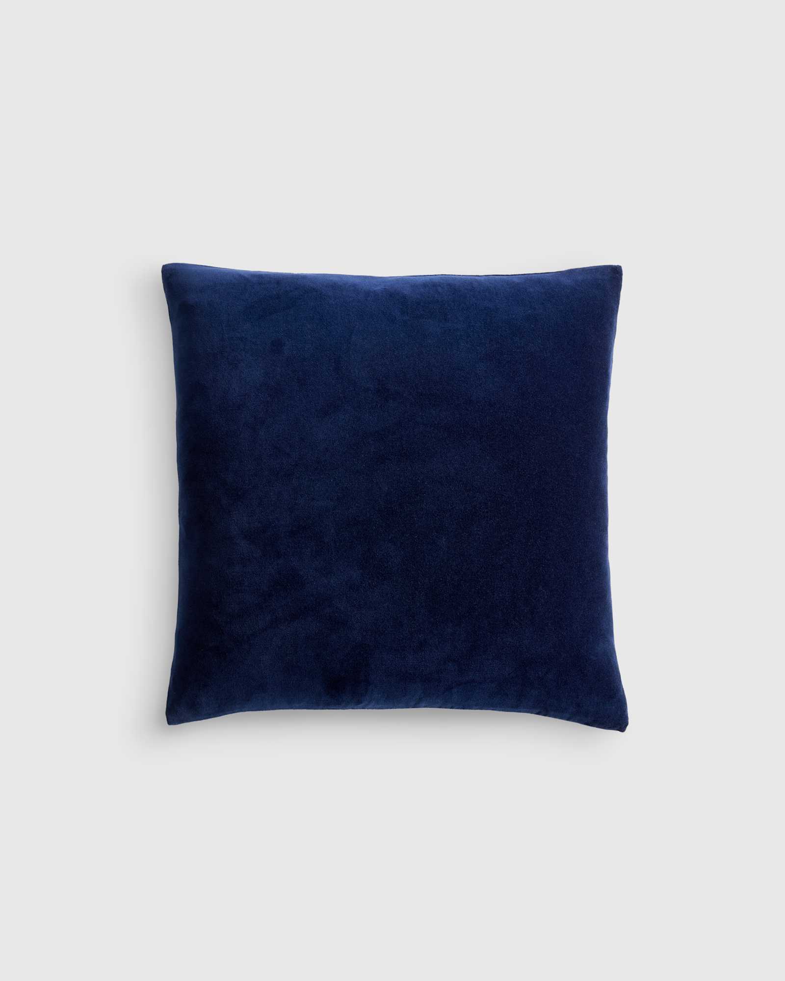 navy Classic Cotton Velvet Pillow Cover