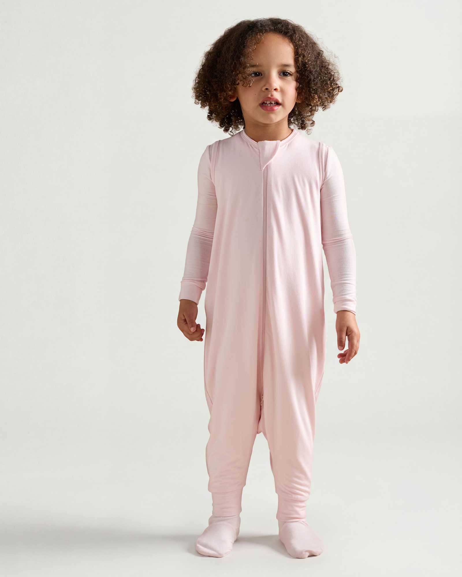 pale-pink Bamboo Sleep Bag Walker 1.0 TOG