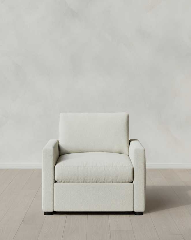 Ivory Brennan Accent Chair in Performance Basketweave