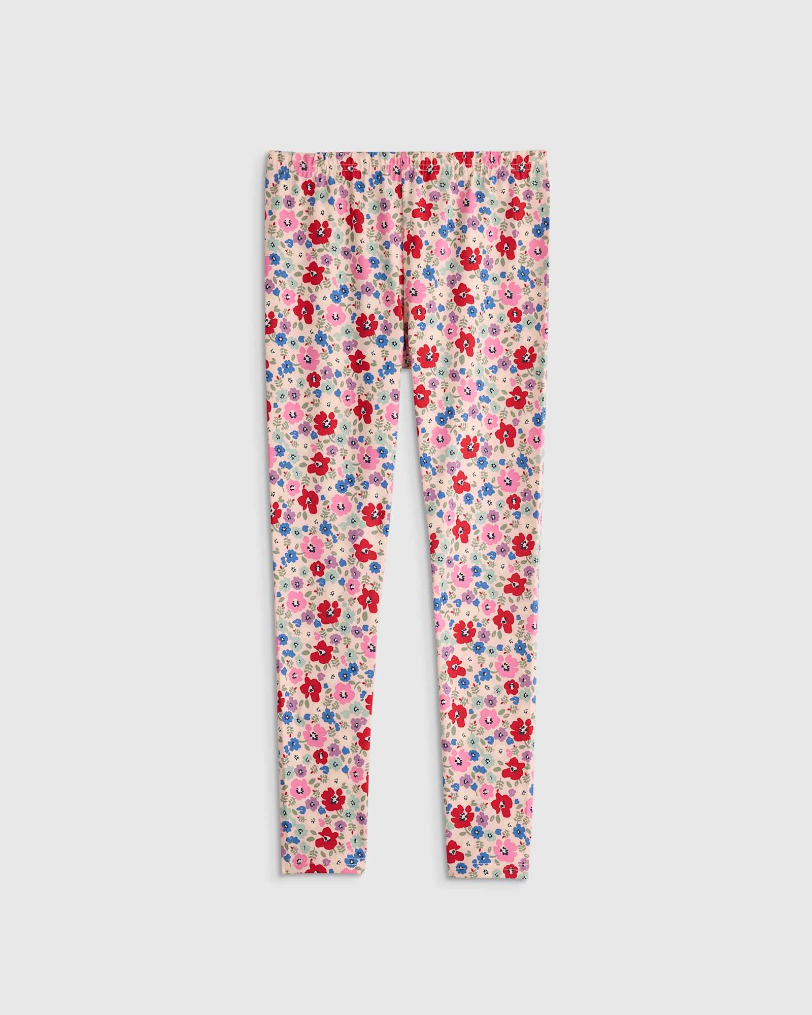 red-poppy-floral Organic Cotton Leggings