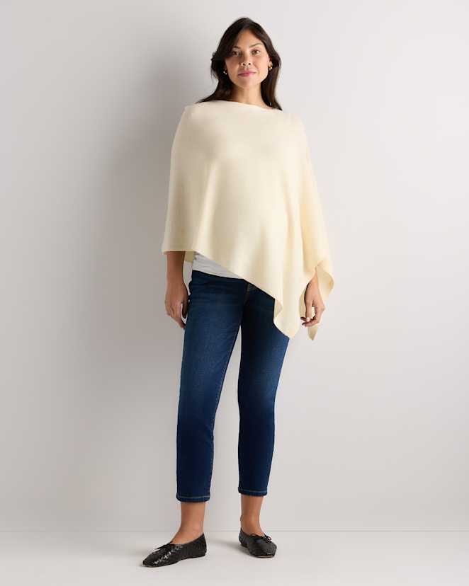 Pale Custard Yellow Mongolian Cashmere Nursing Shawl