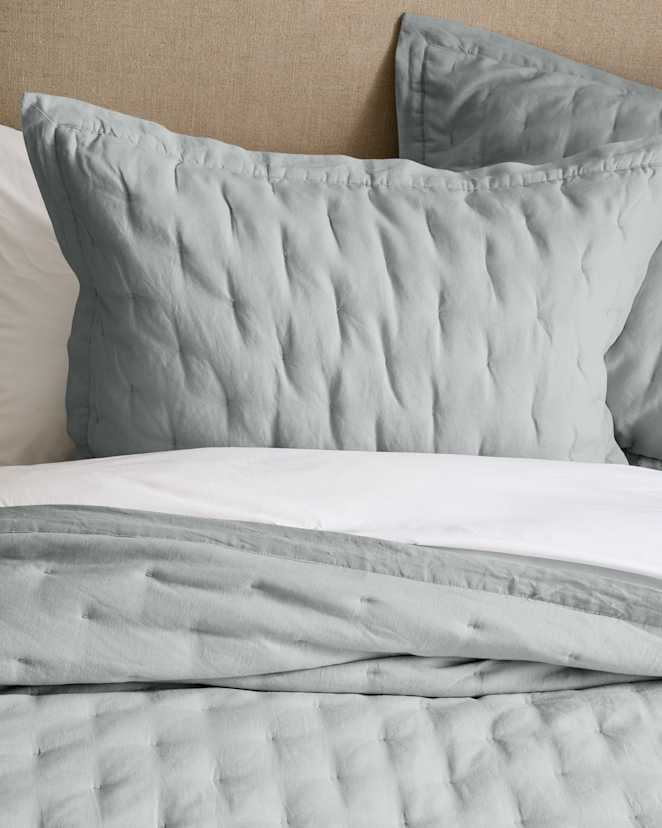 Mist European Linen Dream Sham Set