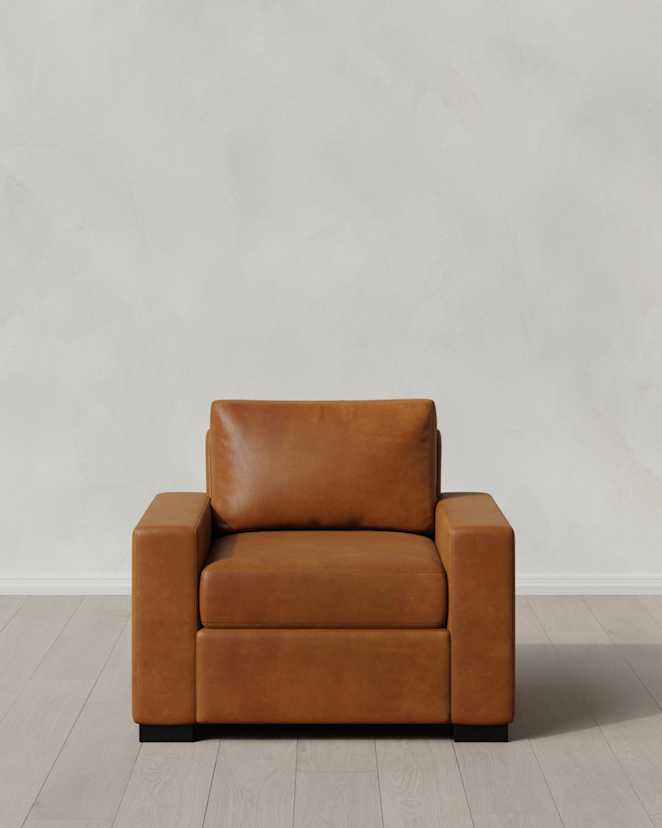 Auburn Stillman Accent Chair in Leather