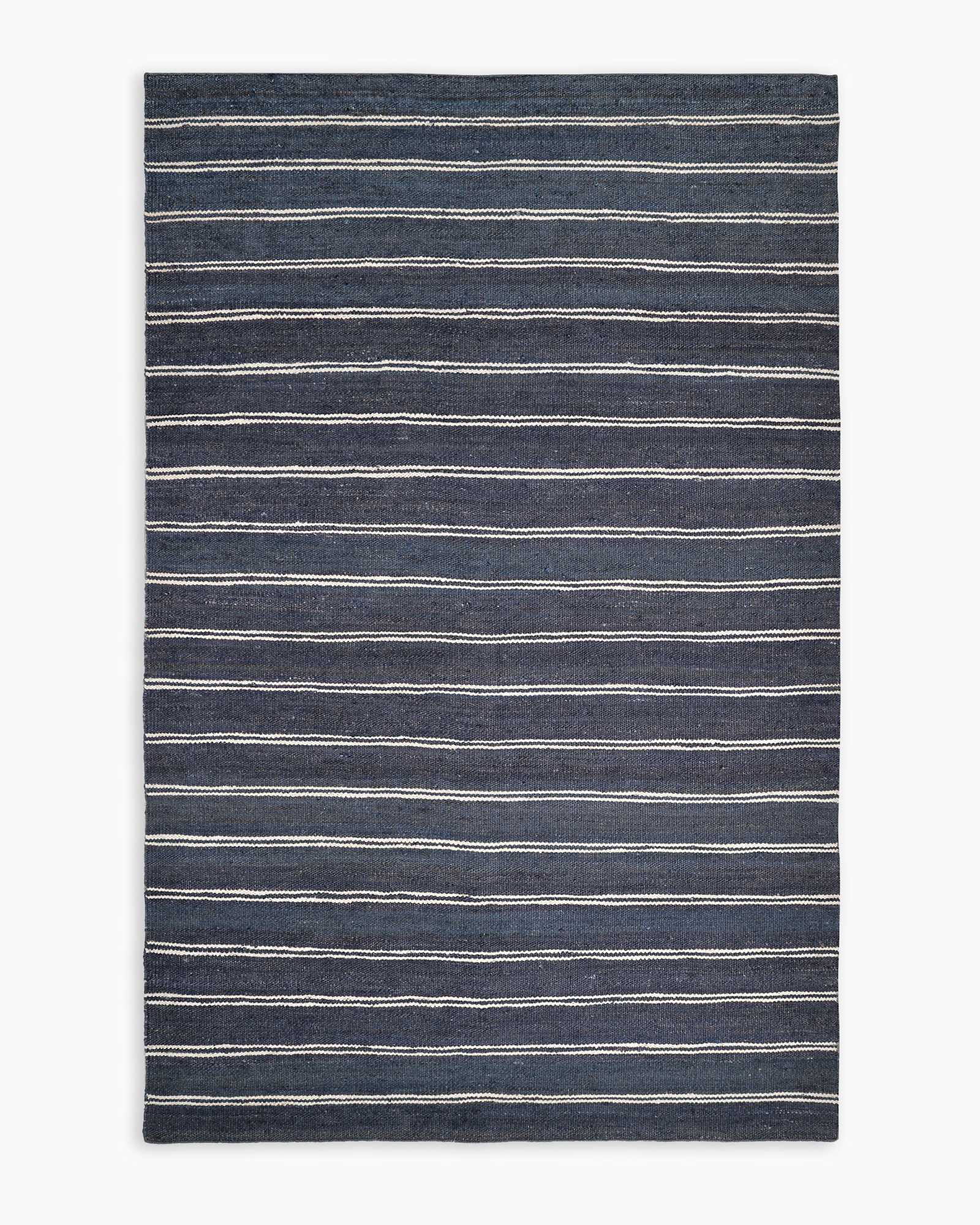 navy Rain Handwoven Jute Rug
