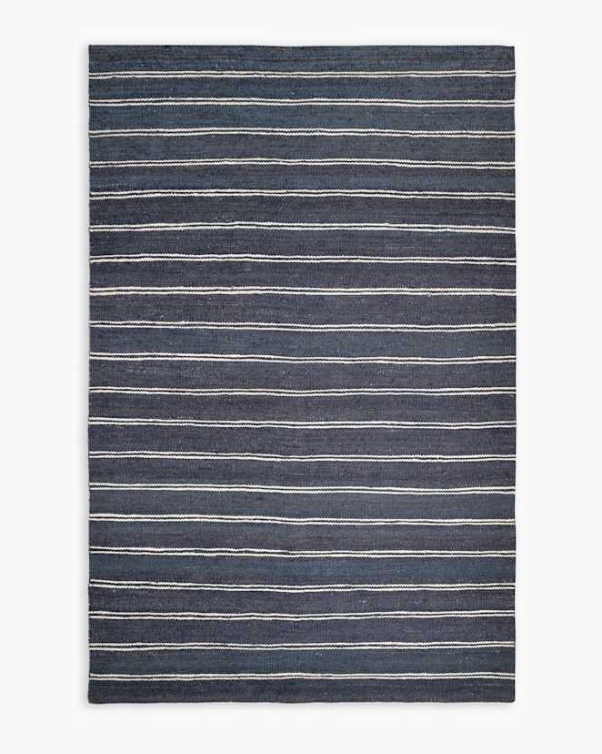 Navy Rain Handwoven Jute Rug