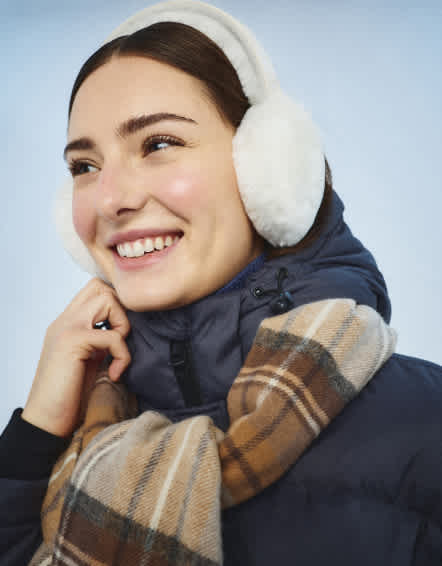Ivory 100% Australian Shearling Earmuffs
