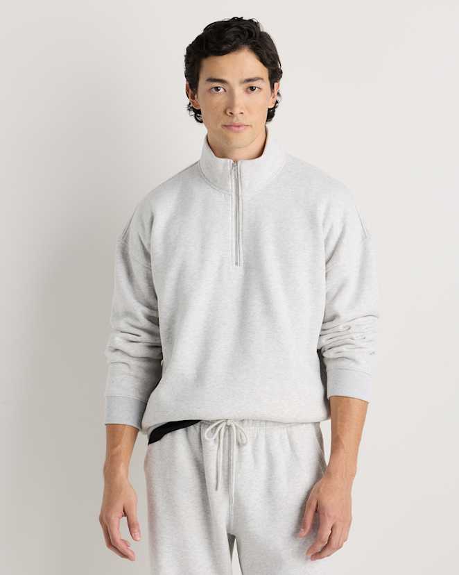 Light Heather Grey Everyday Fleece Quarter-Zip Sweatshirt