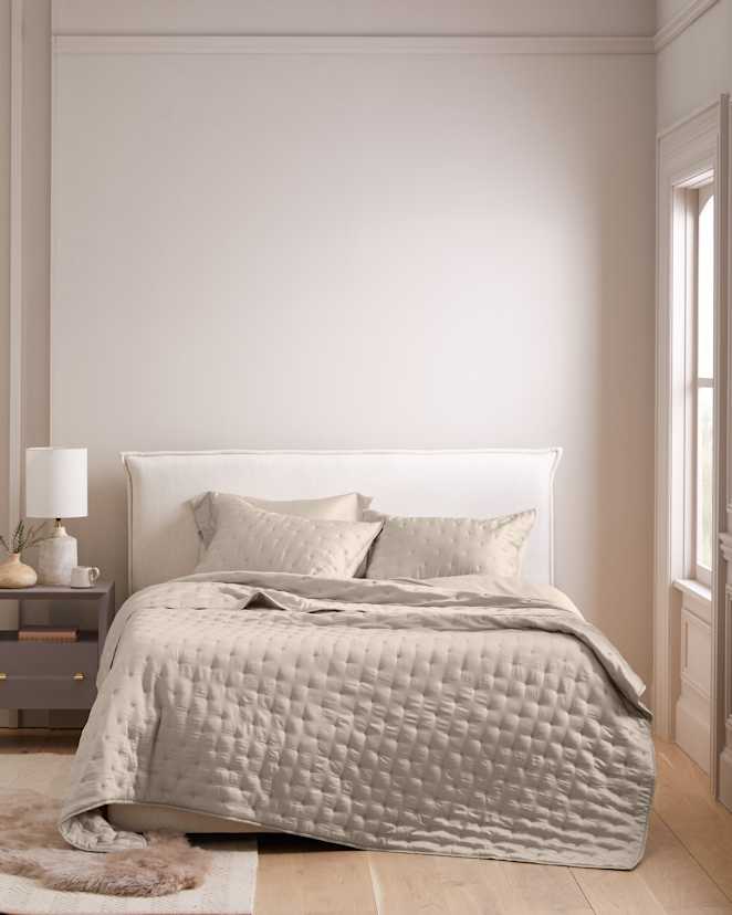 Sand Bamboo Dream Quilt Set