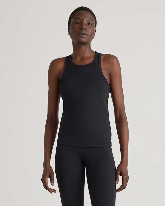 Black Ultra-Form Waist-Length Racerback Tank