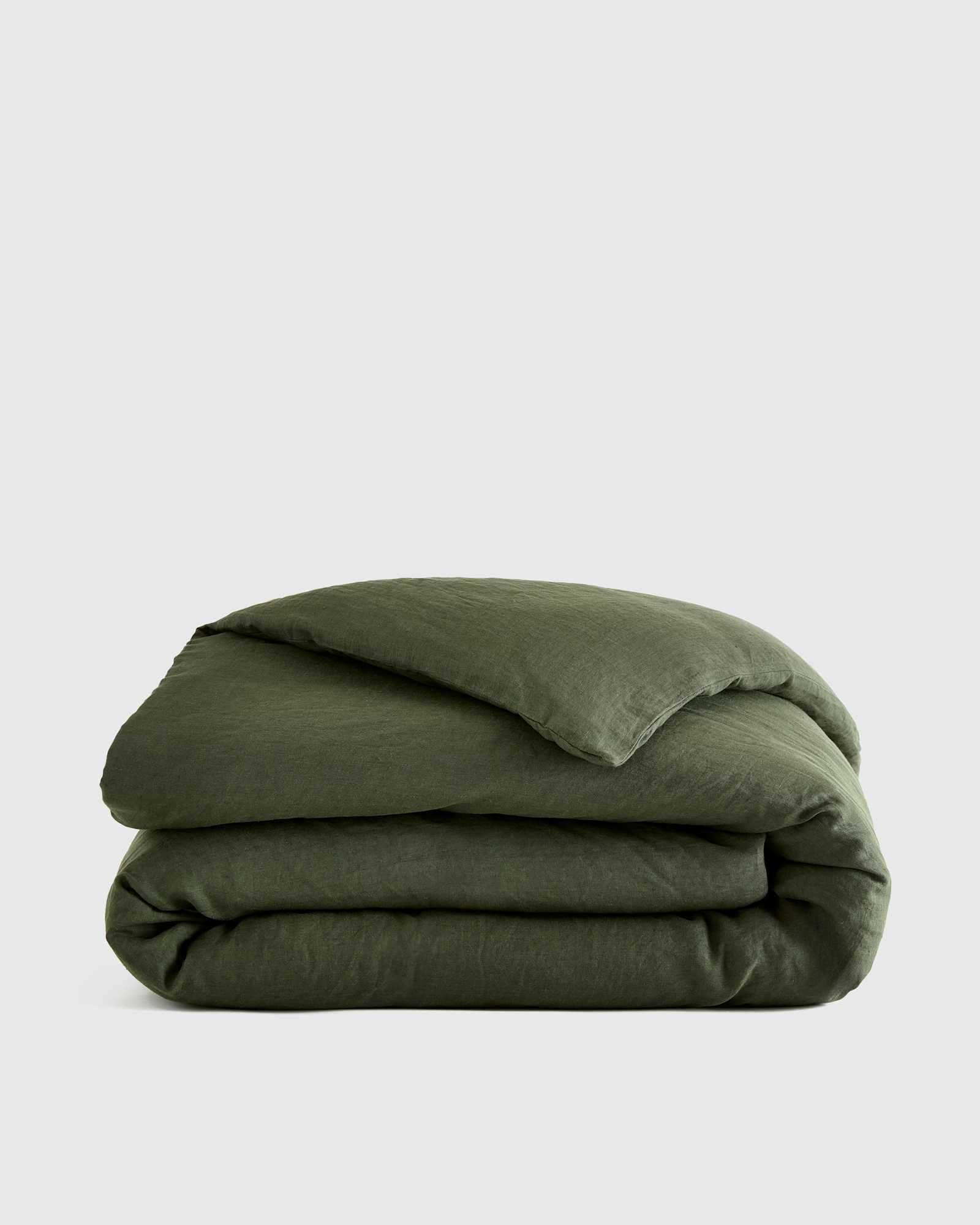 Pine European Linen Duvet Cover