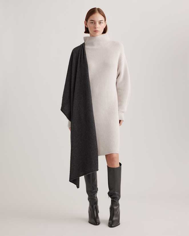 Charcoal Mongolian Cashmere Wrap