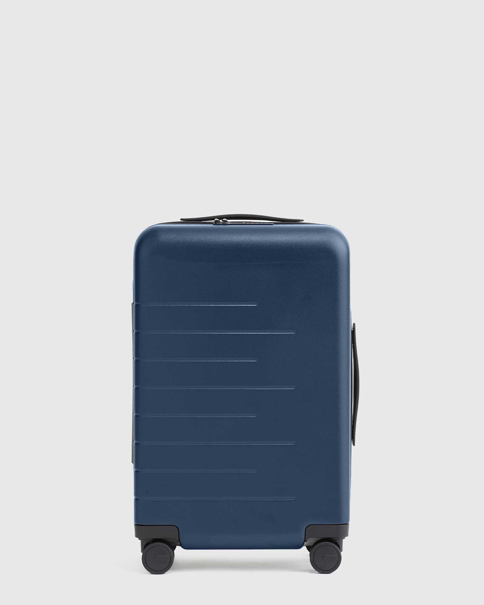 navy Expandable Small Carry-On Suitcase