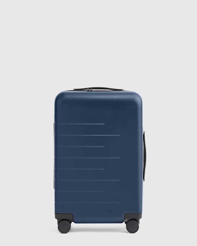 Navy Expandable Small Carry-On Suitcase