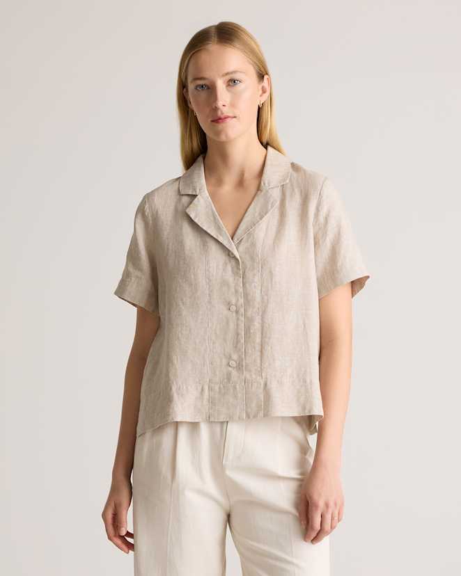 Flax 100% European Linen Short Sleeve Shirt