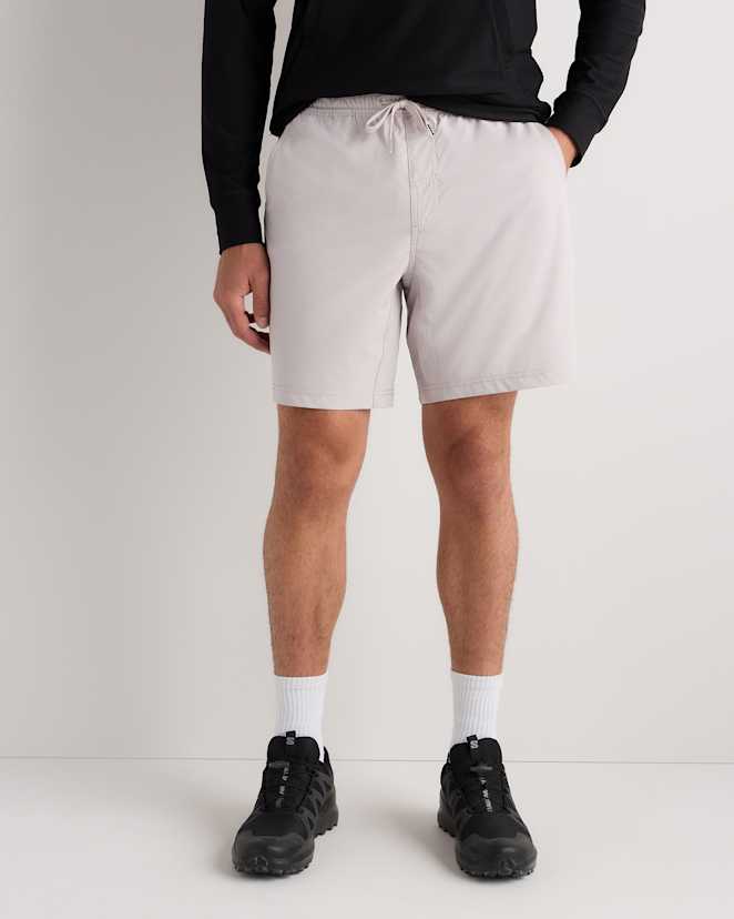 Granite Grey Performance Tech Shorts - 7.5"